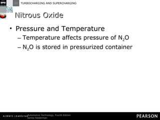 Nitrous Oxide Pressure and Temperature Temperature affects pressure of N 2 O N 2 O is stored in pressurized container 
