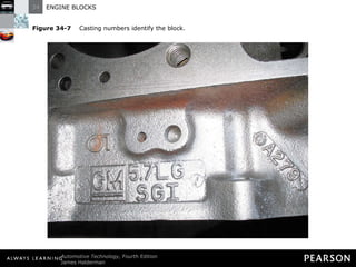 Figure 34-7   Casting numbers identify the block. 