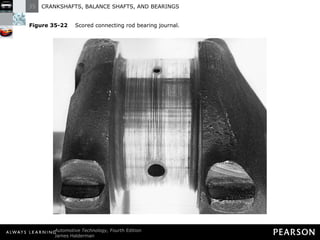 Figure 35-22   Scored connecting rod bearing journal. 