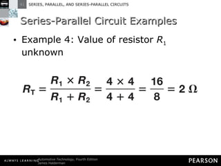Series-Parallel Circuit Examples Example 4: Value of resistor  R 1  unknown 