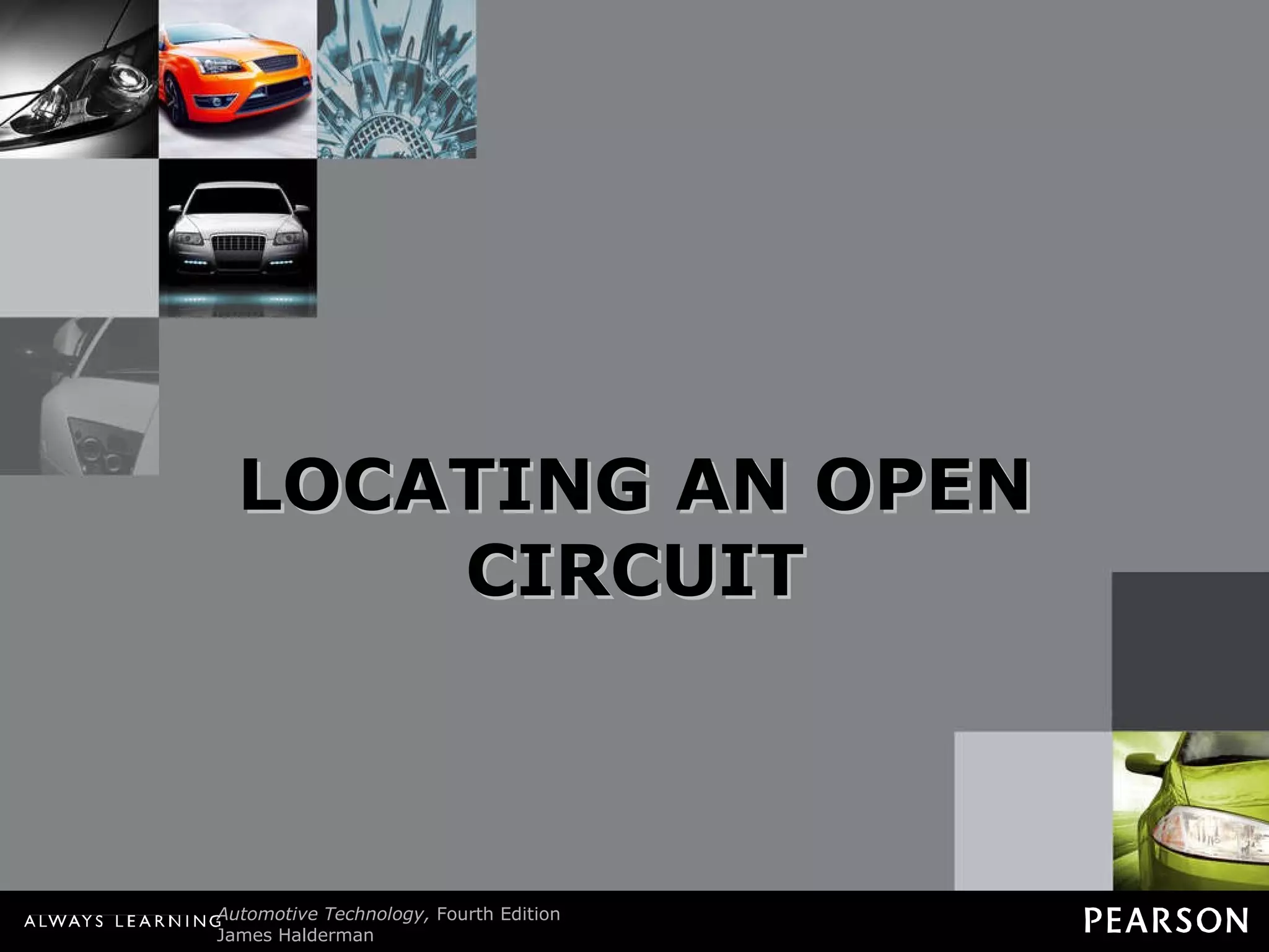 LOCATING AN OPEN CIRCUIT 