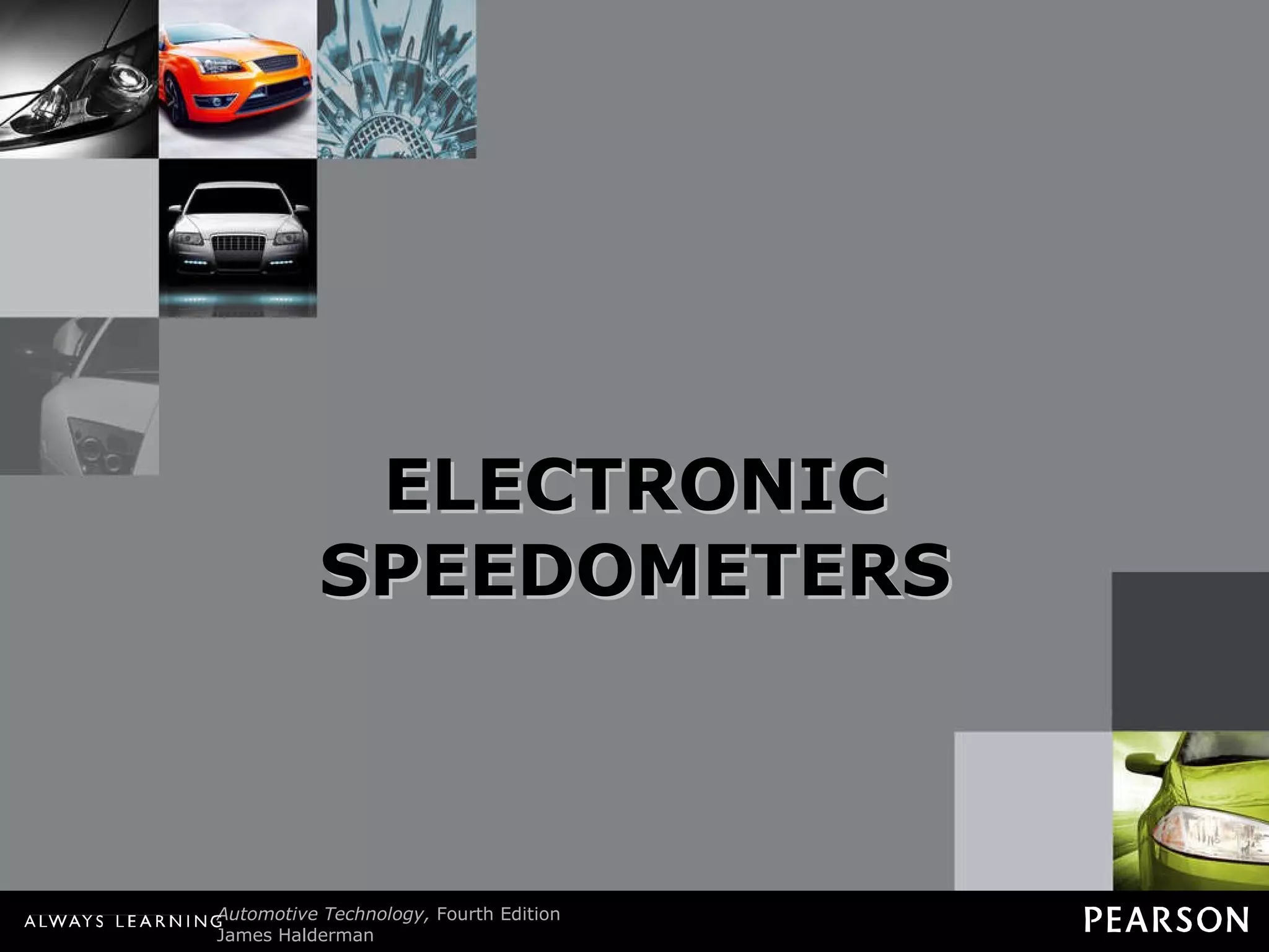 ELECTRONIC SPEEDOMETERS 