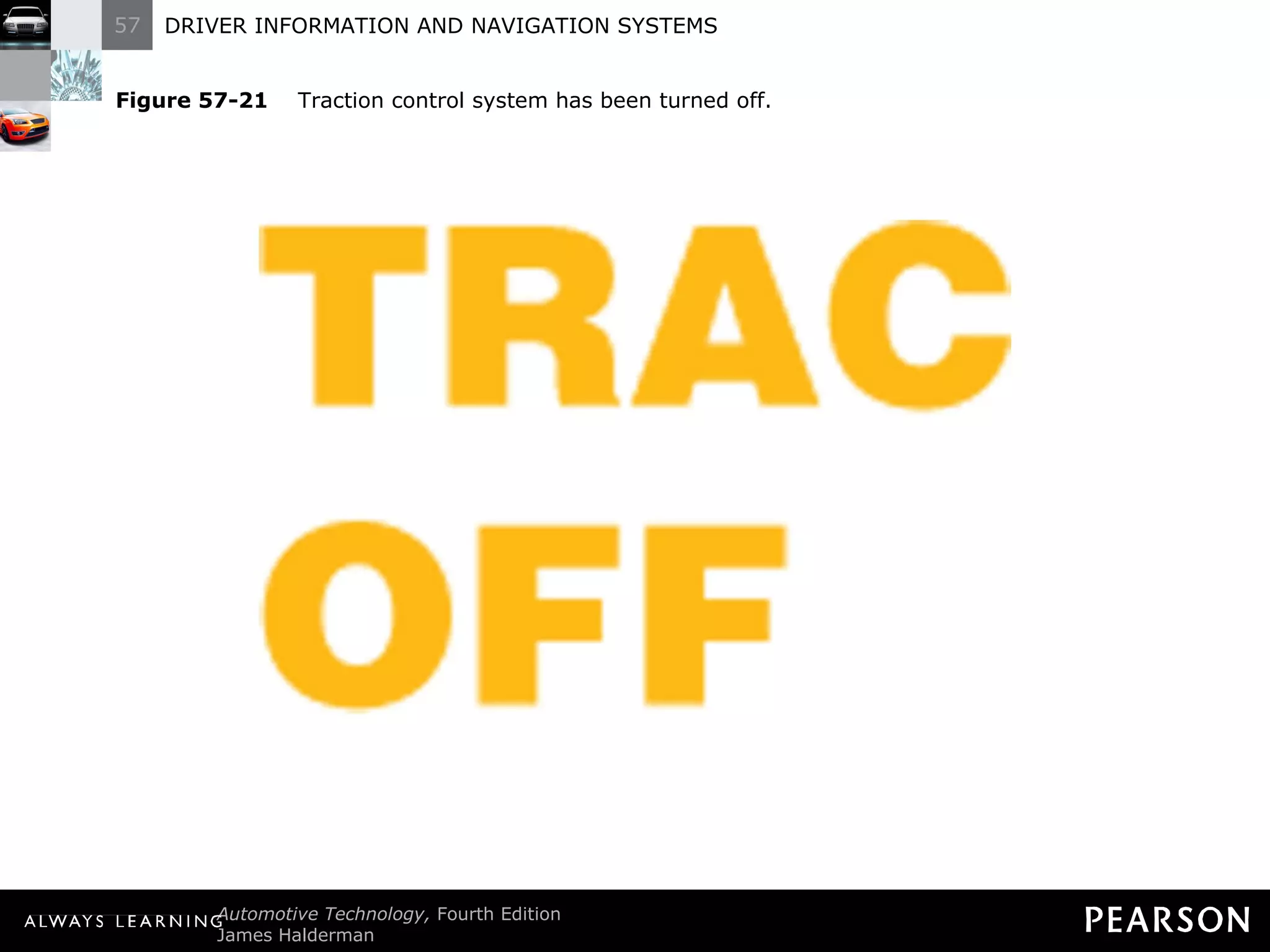 Figure 57-21   Traction control system has been turned off. 