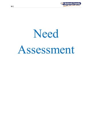 16 |
Need
Assessment
 