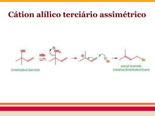 Cátion alílico terciário assimétrico
 