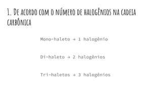 Matéria de Química Haletos Orgânicos .pptx