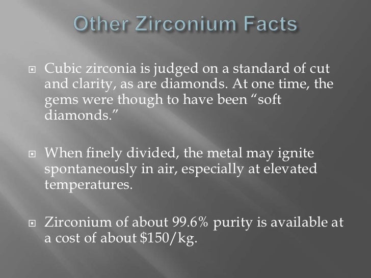 Zirconium (Haley Post)