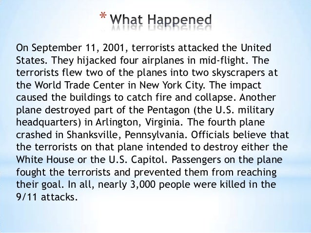 911 attack essay