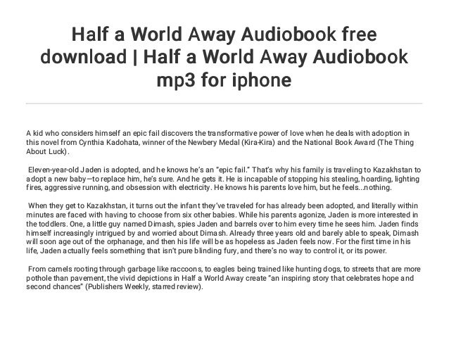 Half A World Away Audiobook Free Download Half A World Away Audiobo Half A World Away Audiobook Free Download Half A World Away Audiobo