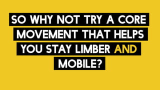 Target Your Obliques with The Half Kneeling Windmill