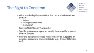 Fundamentals of Eminent Domain | PPTX