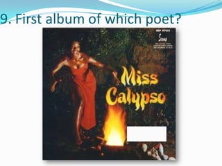 9. First album of which poet?
 