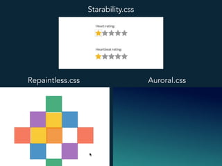 Starability.css
Repaintless.css Auroral.css
 