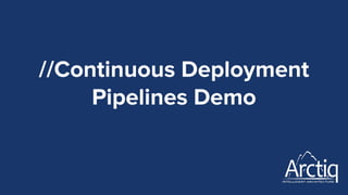 //Continuous Deployment
Pipelines Demo
 