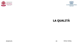 Drilon Halilaj2018/5/25
LA QUALITÀ
10
 