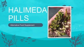 Alternative Food Supplement
HALIMEDA
PILLS
 