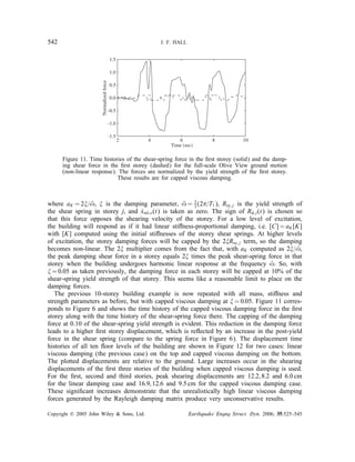 Hall 2006 problems-encounteredfromuserayleighdamping | PDF