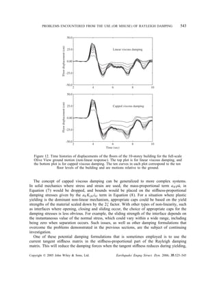 Hall 2006 problems-encounteredfromuserayleighdamping | PDF