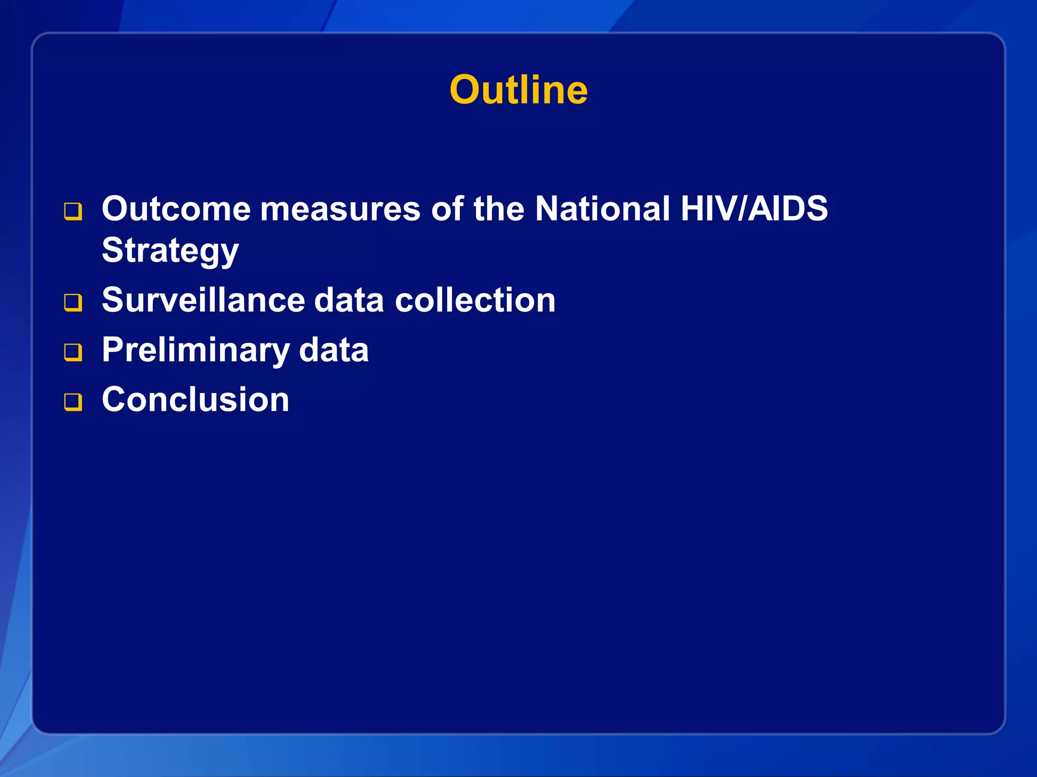 Evaluating the National HIV/AIDS Strategy with Surveillance Data | PDF