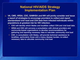 Evaluating the National HIV/AIDS Strategy with Surveillance Data | PDF