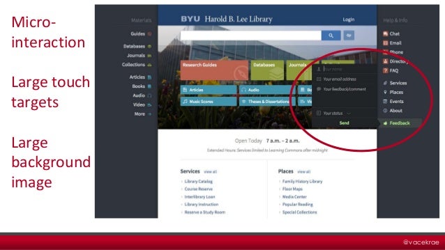 The Changing Nature Of Web Design And User Expectations And How Lib The Changing Nature Of Web Design And User Expectations And How Lib