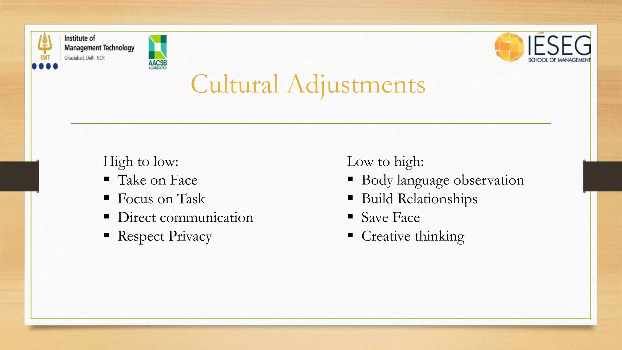 Halls Cultural Framework | PPTX