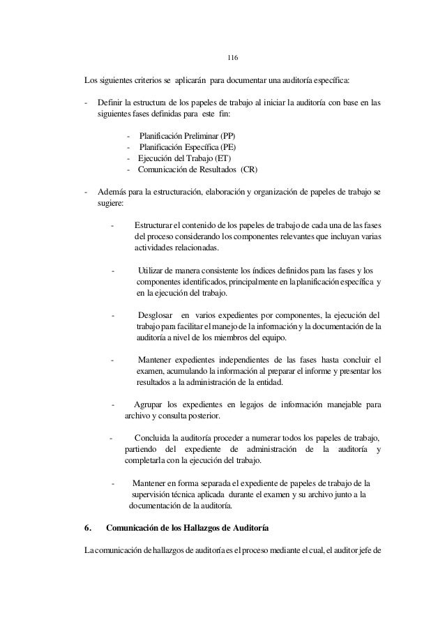 Hallazgos Y Evidencias De Auditoria