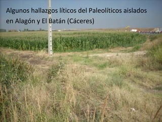 Algunos hallazgos líticos del Paleolíticos aislados
en Alagón y El Batán (Cáceres)
 