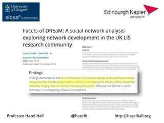 Collaboration and networking: learning from DREaM and RIVAL