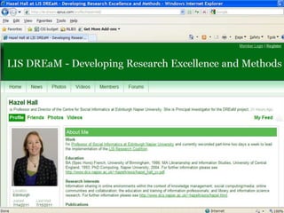 DREaM project launch conference   British Library Conference Centre 19th July 2011