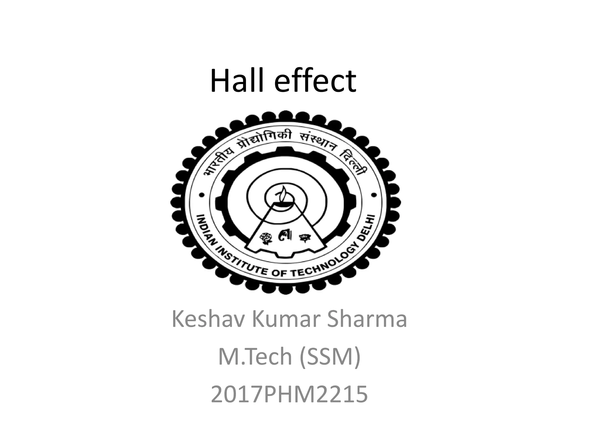 Hall Effect PPT hall-effect-ppt