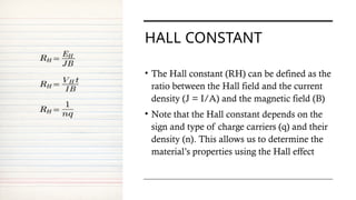 Understanding the Hall Effect: Principles, Mechanism, and Applications ...