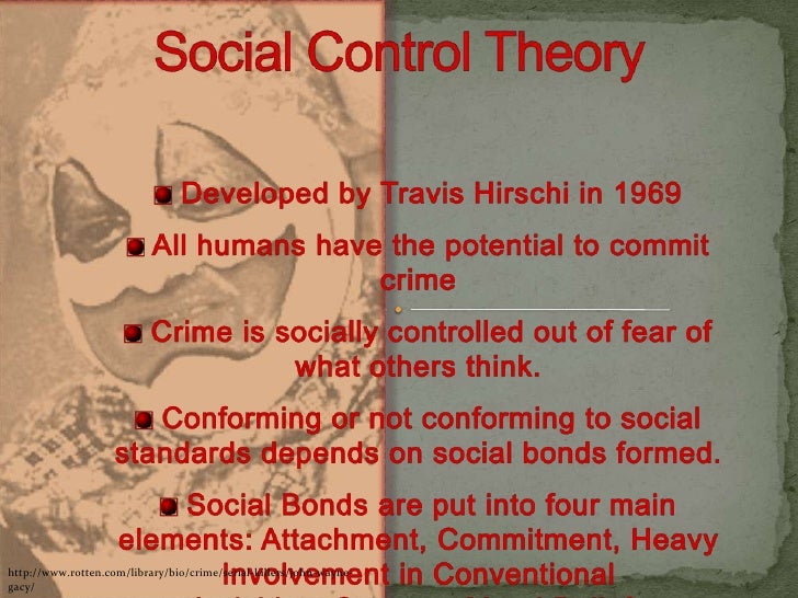 Social Control Theory And Social Control