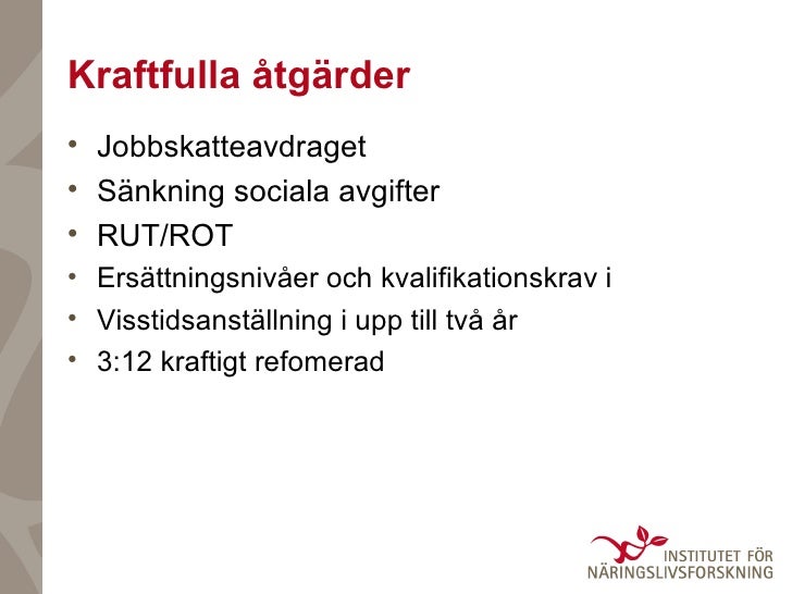 Håller Jobbstrategin Fores 25 Februari 2010 Kort