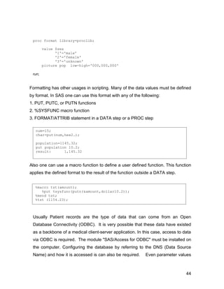 Proc Format Library Standardization of “Drug Safety” Reporting Applications-doc file | DOC