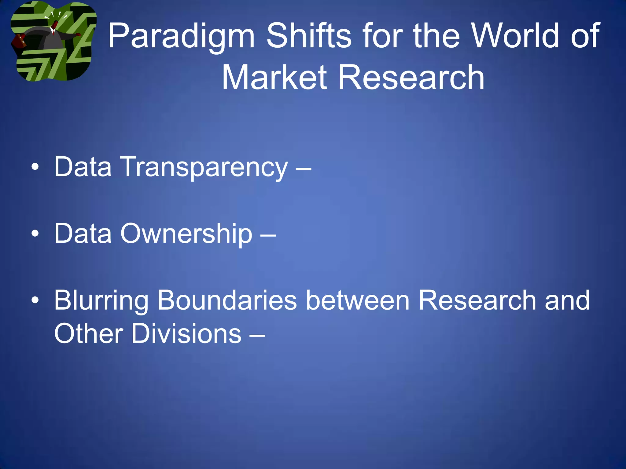 The researcher is not establishing the topic and controlling the conversation, but rather listening to whatever is posted. Social Media Data is…+ Not recall-based – Recall data is known to be the least reliable source of data. Recall is usually the result of some stimulus (question, prototype) that can affect what the respondent recalls (due to priming). Social media data is less subject to recall biases and errors, as it usually represents comments and observations made “in the moment” or shortly thereafter. 