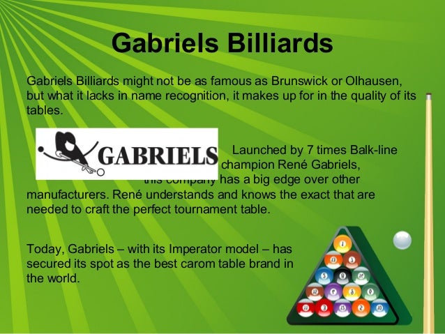 The Best Pool Table Manufacturers