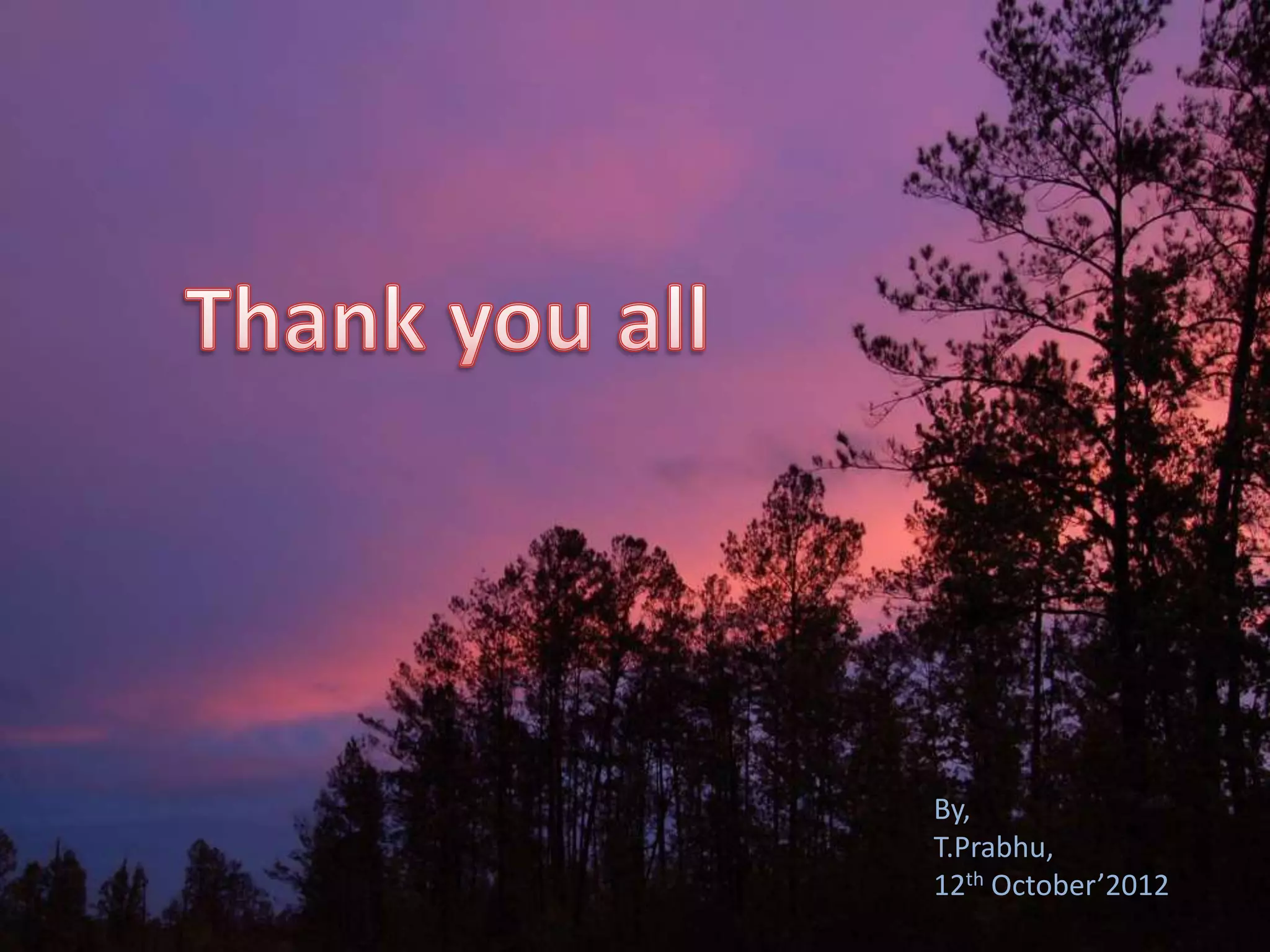 By,
T.Prabhu,
12th October’2012
 