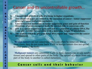 Hallmarks In Cancer Hallmarks In Cancer