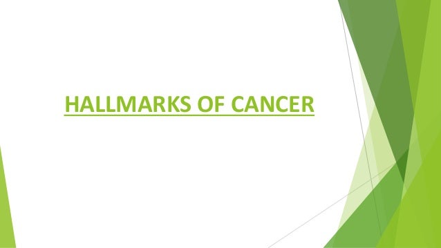 13 Hallmark of cancer slideshare
