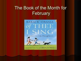 The Book of the Month for
       February
 
