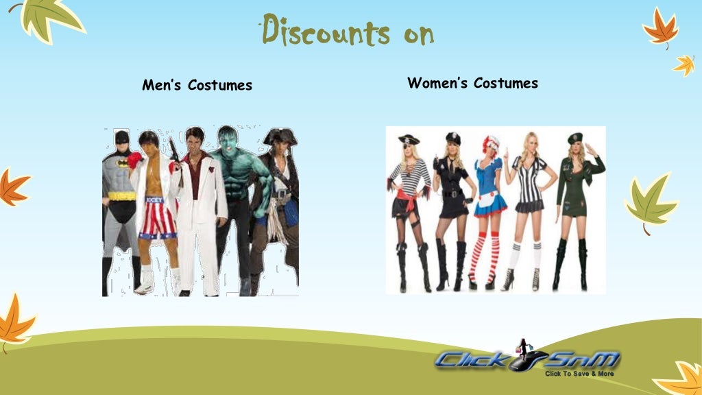 Halloween Costumes Coupon Codes for Men, women & kids 2013