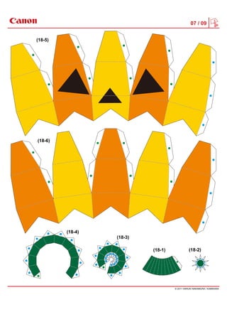 Caixa abóbora do Halloween com movimento