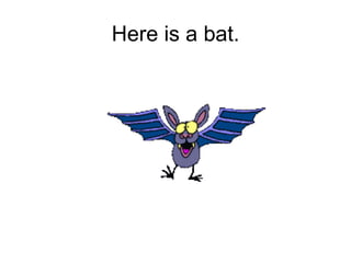 Here is a bat. 