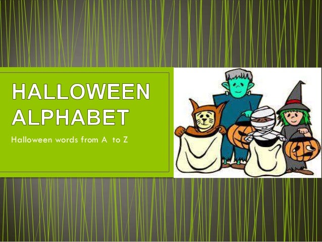 Halloween alphabet