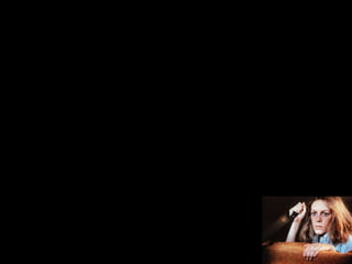 Representation and Characterisation – How are the
characters represented . Can you discuss stereotypes
or stock types ?
Stock Types – There is always a killer who is usually a male in slasher / horror
films . The killer is the main character and the audience are always alert when they
are on the screen , it is known that the killer makes the film what it is .
The killer appears unexpectedly behind the victims in different forms as a shadow
or from a distance – we see the killer stalking from outside . This reveals the
discreet behaviour of the killer and creates suspension and tension towards the
audience who can see more of the killers actions then the victims can .
The killer is represented as a dangerous being this is a stereotype of killers and it
conforms to the conventions of this genre . It defines a stereotype that men are
dominant and bold

The Final girl usually gets killed ,however in this film the final girl remains alive
which suggest to the audience that there maybe be another series of this film that
will show her death. However this can create a stereotype of females being more
powerful then killers as the female in this film striked back frequent times .

However at the end of the film we notice the final girl wearing a blue shirt and blue
jeans , the colour blue connotes coldness and muscularity . This connotes that
females are not weak it subverts stereotypes of females. The female attacks the
killer with his own Freudian weapon( knife) which suggests that she is brave and
not weak like most females are said to be . However during her attempts to hide
from the killer the final girl ( victim) shows signs of weaknesses as she screams
and cries . She portrays a mother figure as she protects Lindsay and bob the two
little children she looks after “ Go to the McKenzie's house and tell them to call the
police “

 