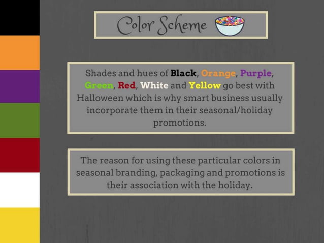 Halloween Color Palette And What Each Color Represents | PPT