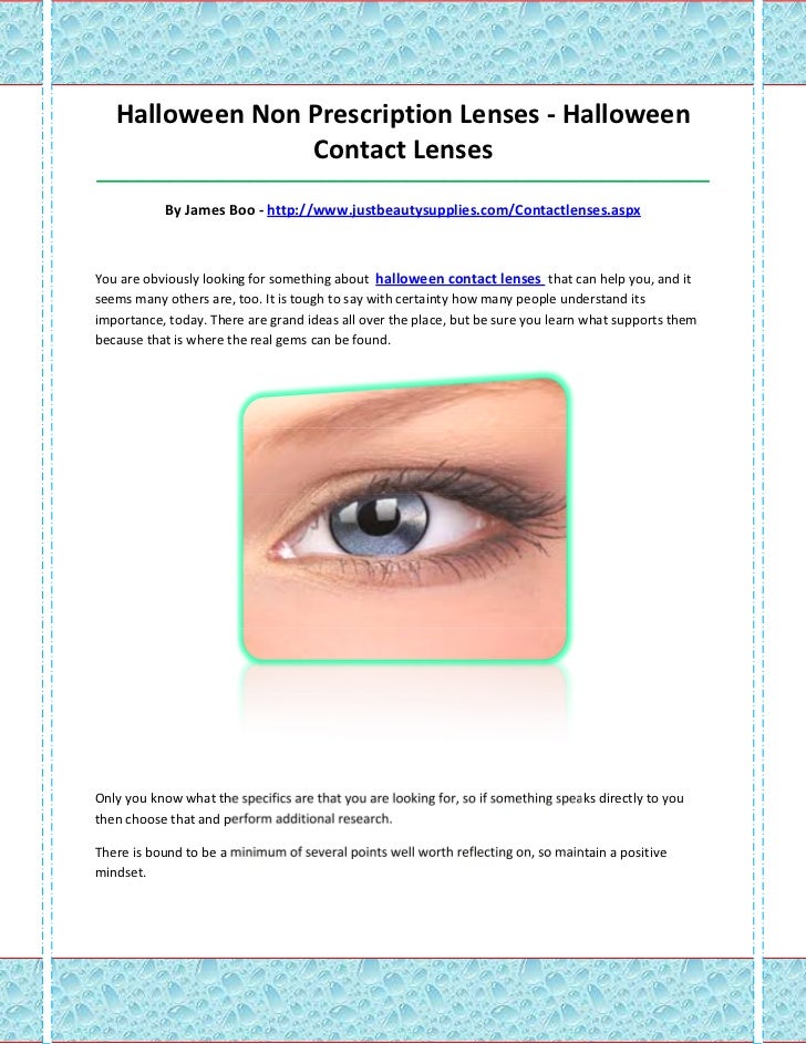 Halloween contact lenses