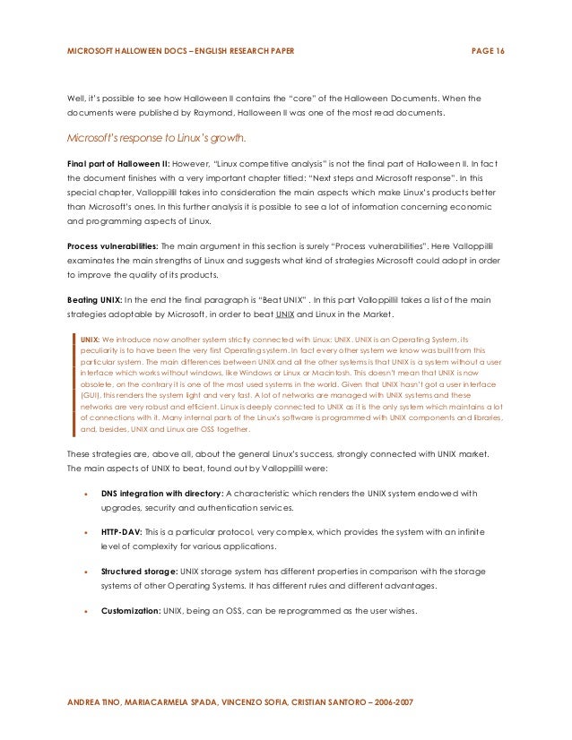 Linux research paper