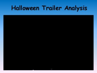 Halloween Trailer Analysis
 